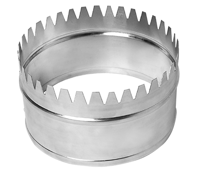 Collare di collegamento tra tubo flessibile e plenum per canalizzabili e bocchette