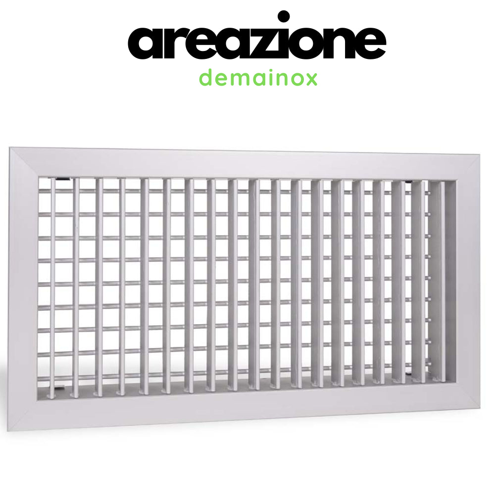 bocchetta di mandata alluminio bianco dim 30x15 demainox