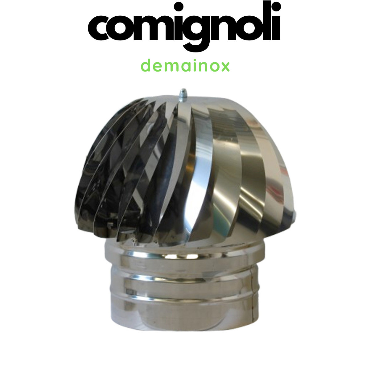 Comignolo girevole base circolare inox