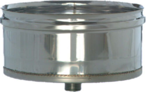 Tappo Scarico condensa per tubo Acciaio Inox canna fumaria stufa caminetto barbecue