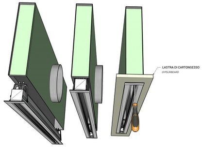 plenum per diffusore lineare