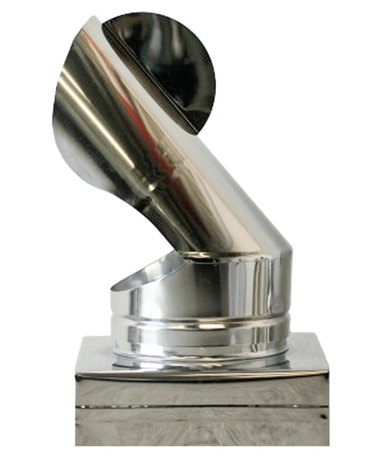 Fumaiolo gallo base quadra inox